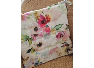 Venkovní podsedák s výplní a květy Painted Flower - 40*40*3 cm