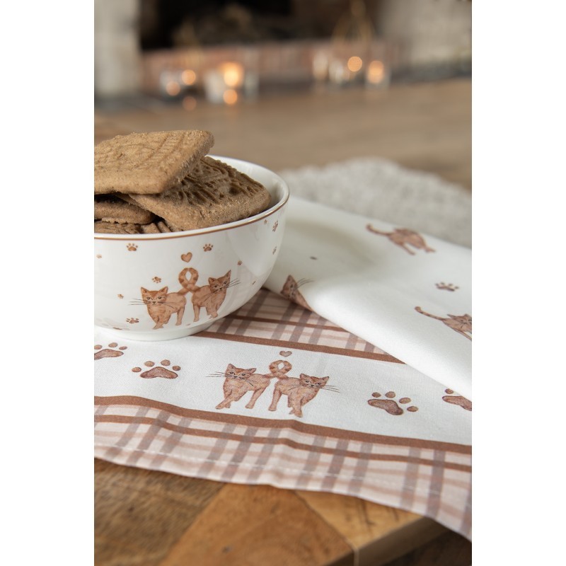 Porcelánová miska s kočičkami Kitty Cats - Ø 14*7cm/ 500ml Clayre & Eef Porcelánová miska s kočičkami Kitty Cats - Ø 14*7cm/ 500ml Clayre & Eef