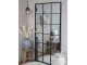 Černé antik kovové nástěnné zrcadlo Industrial - 90*2,5*180 cm Chic Antique