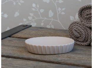 Latté porcelánová miska na mýdlo Diamond - 13*9*2.5 cm