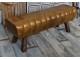Hnědá kožená lavice v podobě gymnastické Cognac - 128*38*47 cm Clayre & Eef