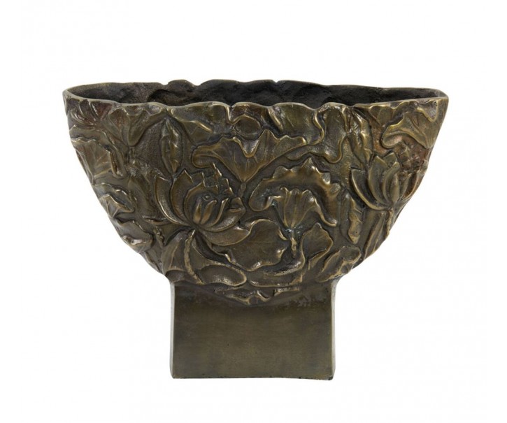 Bronzová antik kovová váza Palesa antique bronze XL - 45*14*34 cm Light & Living