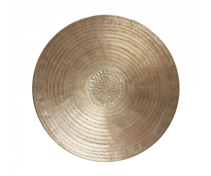 Zlatý antik kovový podnos Larre antique - Ø 57*5 cm Light & Living