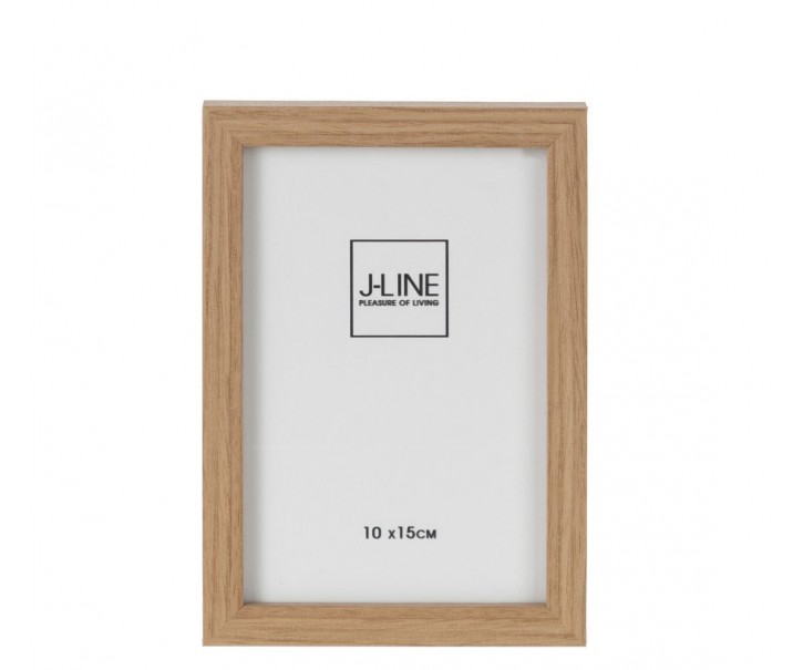 Hnědý dřevěný fotorámeček Ninna XS - 12*1,5*17 cm / 10*15 cm J-Line by Jolipa