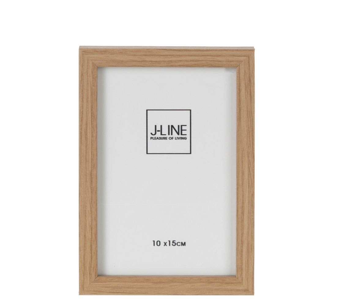 Hnědý dřevěný fotorámeček Ninna XS - 12*1,5*17 cm / 10*15 cm