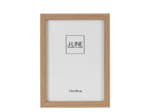 Hnědý dřevěný fotorámeček Ninna M - 15*1,5*20 cm / 13*18 cm