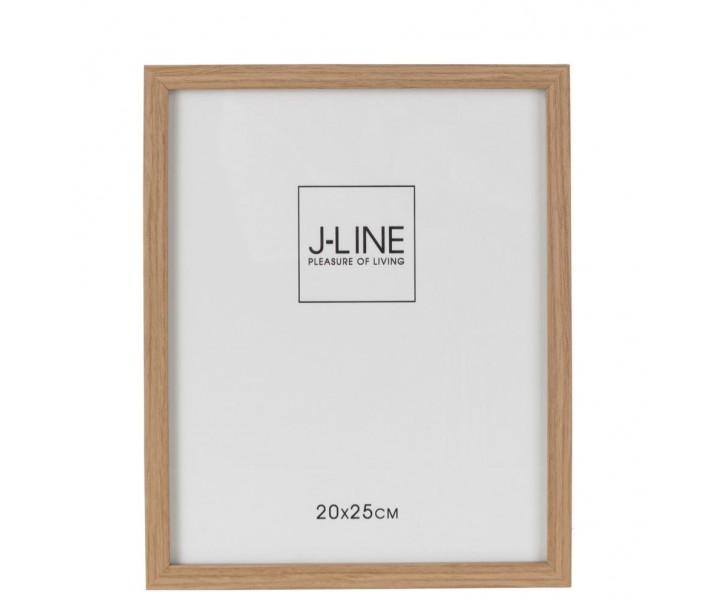 Hnědý dřevěný fotorámeček Ninna L - 21,5*1,5*26,5 cm / 20*25 cm J-Line by Jolipa