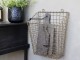 Mosazný antik kovový košík Fil de fer Basket - 28*16*33 cm Chic Antique