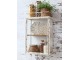 Krémová antik nástěnná dřevěná skříňka s dvířky Venni - 35*18*56 cm Chic Antique