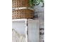 Krémová antik nástěnná dřevěná skříňka s dvířky Venni - 35*18*56 cm Chic Antique