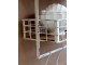 Krémová antik kovová nástěnná polička s háčky Old Shelf - 48*18*77 cm Chic Antique