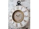 Přírodně - krémové nástěnné hodiny Mandala – 40*7*50 cm / 1*AA Chic Antique