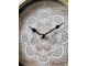 Přírodně - krémové nástěnné hodiny Mandala – 40*7*50 cm / 1*AA Chic Antique