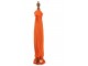 Oranžový slunečník s třásněmi a dřevěnou tyčí Dayu Wood - ∅ 200*260 cm J-Line by Jolipa