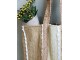 Béžovo-hnědá plážová jutová taška Beach Bag - 40*30*60 cm Chic Antique