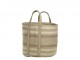 Béžovo-hnědá košíková jutová taška Beach Bag - 40*40*60 cm Chic Antique