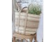 Béžovo-hnědá košíková jutová taška Beach Bag - 40*40*60 cm Chic Antique