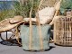 Zelená plážová jutová taška Beach Bag - 40*30*60 cm Chic Antique
