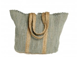 Zelená plážová jutová taška Beach Bag - 40*30*60 cm