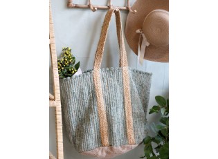 Zelená plážová jutová taška Beach Bag - 40*30*60 cm