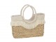 Plážová taška z mořské trávy s třásněmi Beach Bag Fringes - 40*16*29cm J-Line by Jolipa