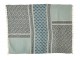 Modrá bavlněná plážová deka s květy a střapci Beach Plaid - 130*180 cm J-Line by Jolipa