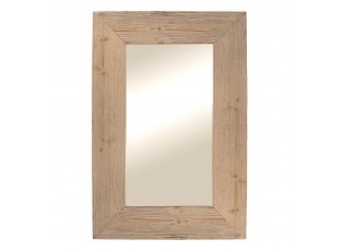 Přírodní antik nástěnné zrcadlo z recyklovaného dřeva Cilla - 60*5*90 cm