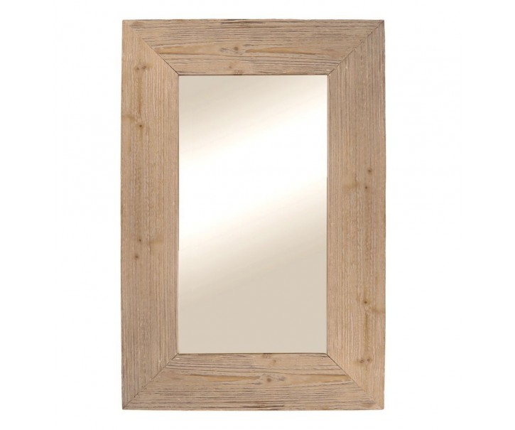 Přírodní antik nástěnné zrcadlo z recyklovaného dřeva Cilla - 60*5*90 cm Chic Antique