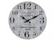 Šedé nástěnné hodiny Be Joyful in Hope – Ø 34 cm/ 1*AA Chic Antique