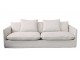 Přírodní lněná pohovka s 5ti polštáři Malo - 220*95*75 cm Chic Antique