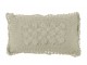 Světle zelený bavlněný polštář s krajkou Lace green - 50*10*30cm J-Line by Jolipa