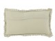 Světle zelený bavlněný polštář s krajkou Lace green - 50*10*30cm J-Line by Jolipa