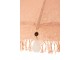 Broskvový slunečník na stůl s dřevěnou tyčí a mušlemi Boho - ∅ 57*90 cm J-Line by Jolipa