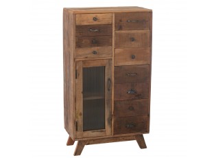 Dřevěná vintage komoda Retro - 62*30*110cm
