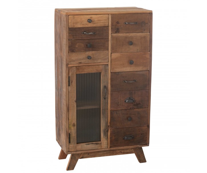 Dřevěná vintage komoda Retro - 62*30*110cm J-Line by Jolipa