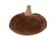 Hnědá textilní dekorace dýně Pumpkin L - Ø 15*12 cm Clayre & Eef