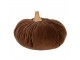 Hnědá textilní dekorace dýně Pumpkin XL - Ø 20*14 cm Clayre & Eef