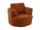 Červenooranžové relaxační křeslo Swivel - 100*109*89cm J-Line by Jolipa