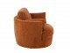 Červenooranžové relaxační křeslo Swivel - 100*109*89cm J-Line by Jolipa