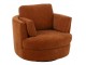 Červenooranžové relaxační křeslo Swivel - 100*109*89cm J-Line by Jolipa