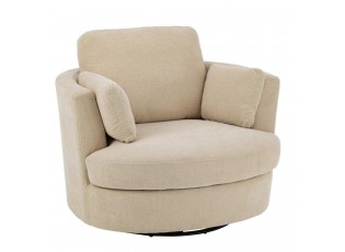 Béžové relaxační křeslo Swivel - 100*109*89cm