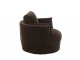 Tmavě hnědé relaxační křeslo Swivel - 100*109*89cm J-Line by Jolipa