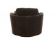 Tmavě hnědé relaxační křeslo Swivel - 100*109*89cm J-Line by Jolipa