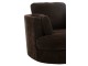 Tmavě hnědé relaxační křeslo Swivel - 100*109*89cm J-Line by Jolipa