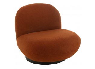 Oranžovozrzavé křeslo Lounge Snow Poplar - 95*81*71cm