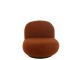 Oranžovozrzavé křeslo Lounge Snow Poplar - 95*81*71cm J-Line by Jolipa