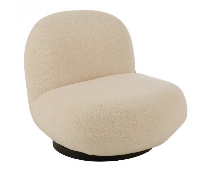 Bílé křeslo Lounge Snow Poplar - 95*81*71cm J-Line by Jolipa