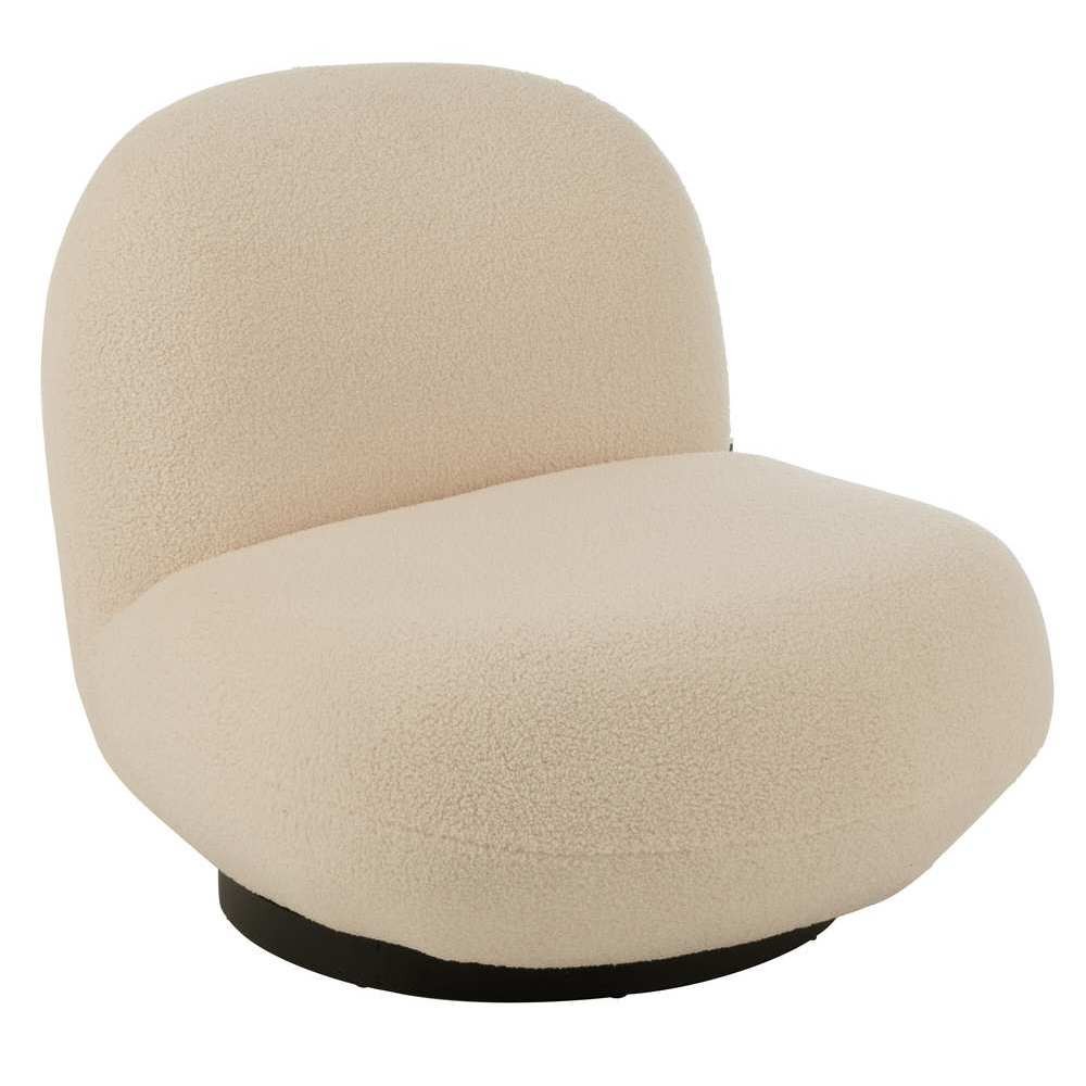 Bílé křeslo Lounge Snow Poplar - 95*81*71cm