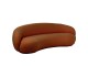 Oranžovozrzavá velká sofa Lounge Snow Poplar - 234*116*73cm J-Line by Jolipa