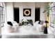 Bílá velká sofa Lounge Snow Poplar - 234*116*73cm J-Line by Jolipa